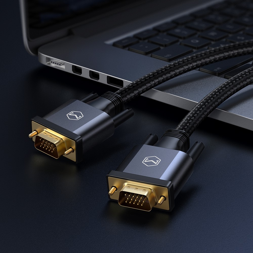 Mcdodo 2m VGA - VGA Video Nylon Kabel Svart