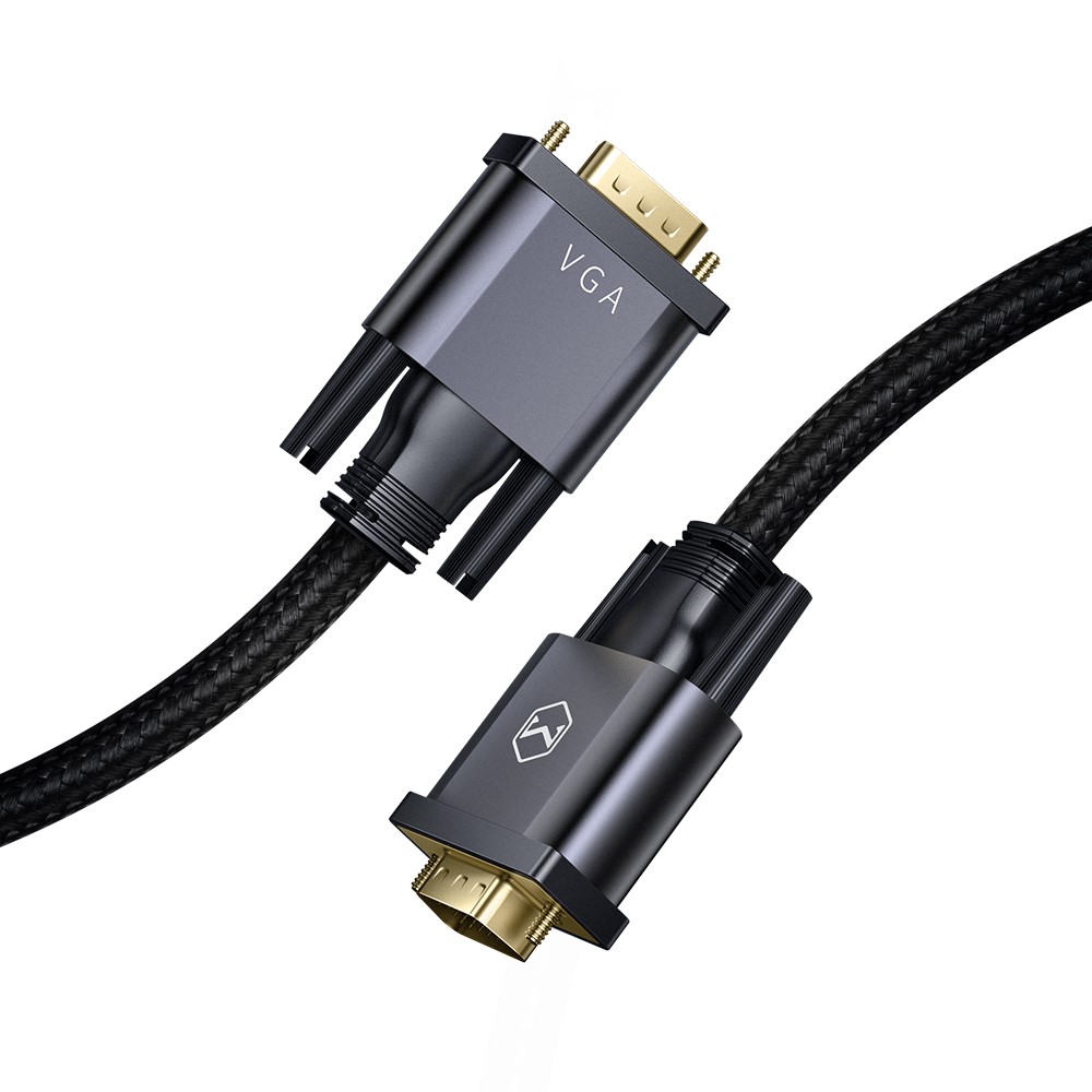 Mcdodo 2m VGA - VGA Video Nylon Kabel Svart