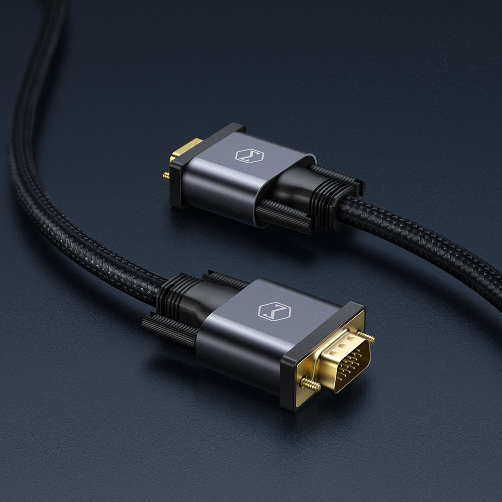 Mcdodo 2m VGA - VGA Video Nylon Kabel Svart