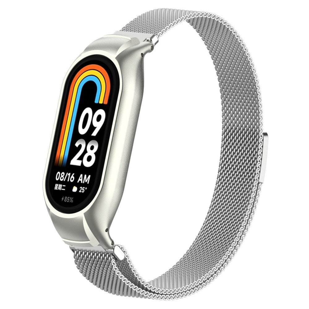 Milanese Loop Metall Armband Xiaomi Smart Band 8 Silver