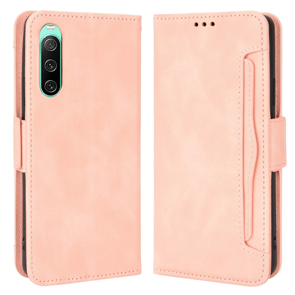 Sony Xperia 10 V Fodral Med Avtagbart Kortfodral Rosa