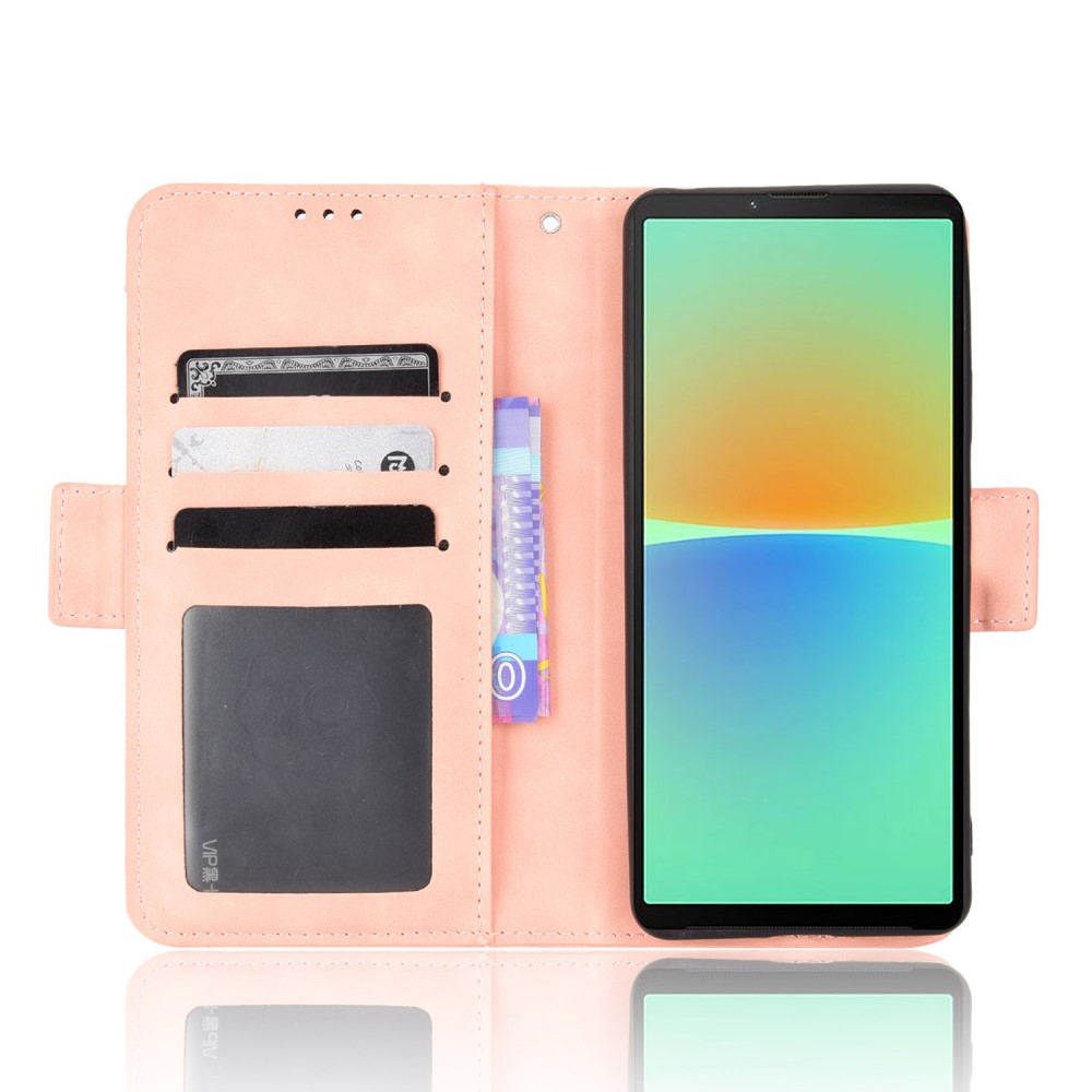 Sony Xperia 10 V Fodral Med Avtagbart Kortfodral Rosa