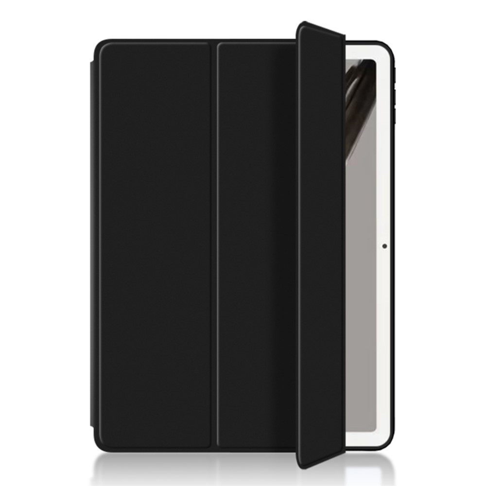 Google Pixel Tablet Fodral Tri-Fold Lder Svart