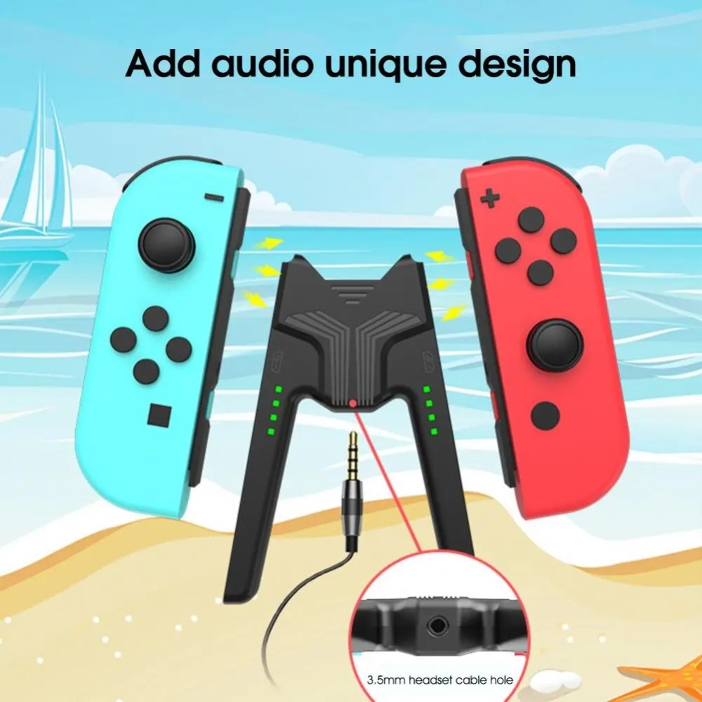 AOLION Nintendo Switch Joy-Con Charging Grip LED Vit