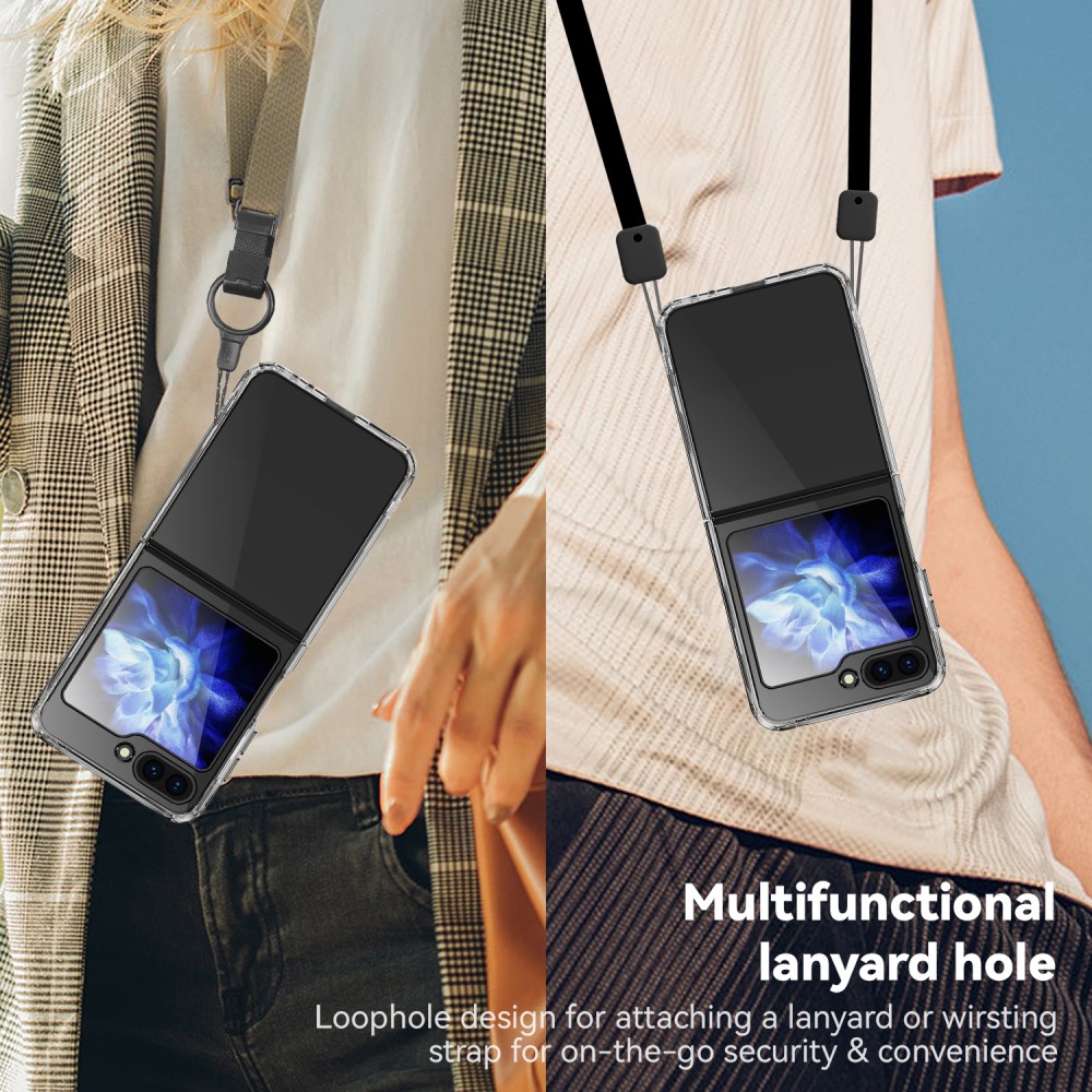 Samsung Galaxy Z Flip 5 Skal Hybrid AirBag Transparent