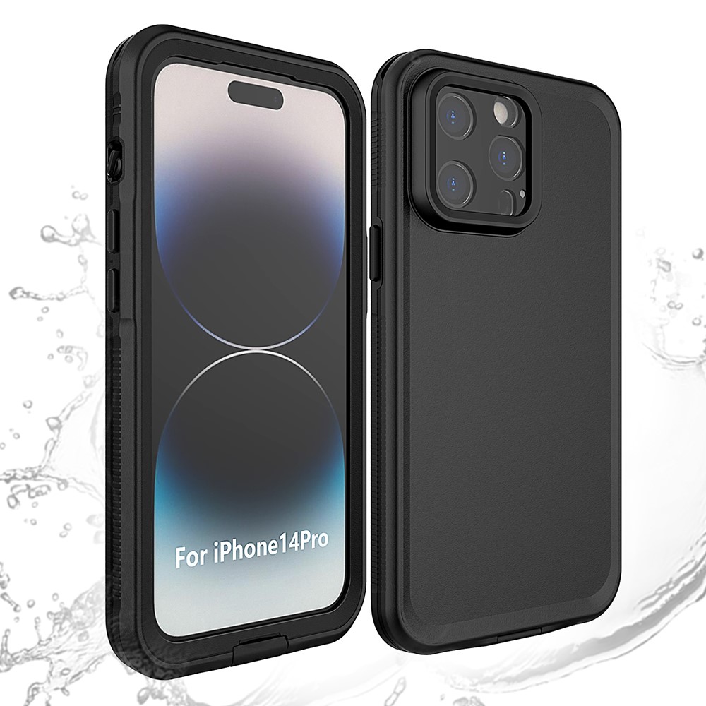 iPhone 14 Pro Skal IP68 360 Vattentät Svart