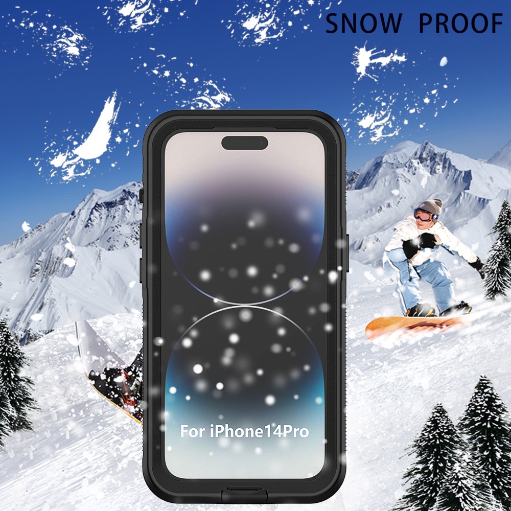 iPhone 14 Pro Skal IP68 360 Vattentät Svart