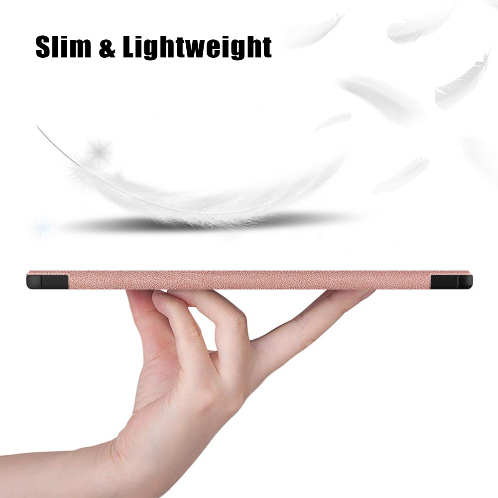 Samsung Galaxy Tab S9 Fodral Tri-Fold Rosguld