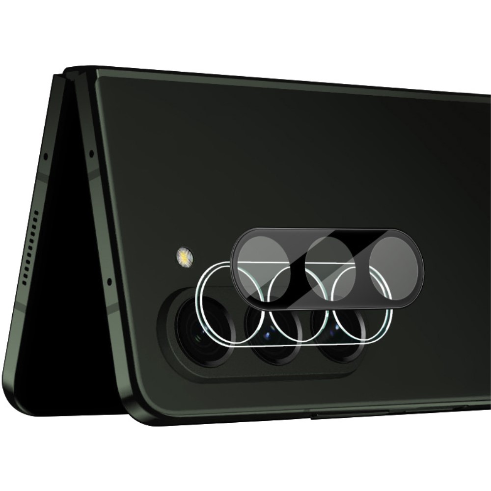 IMAK Galaxy Z Fold 5 Linsskydd Hrdat Glas Svart