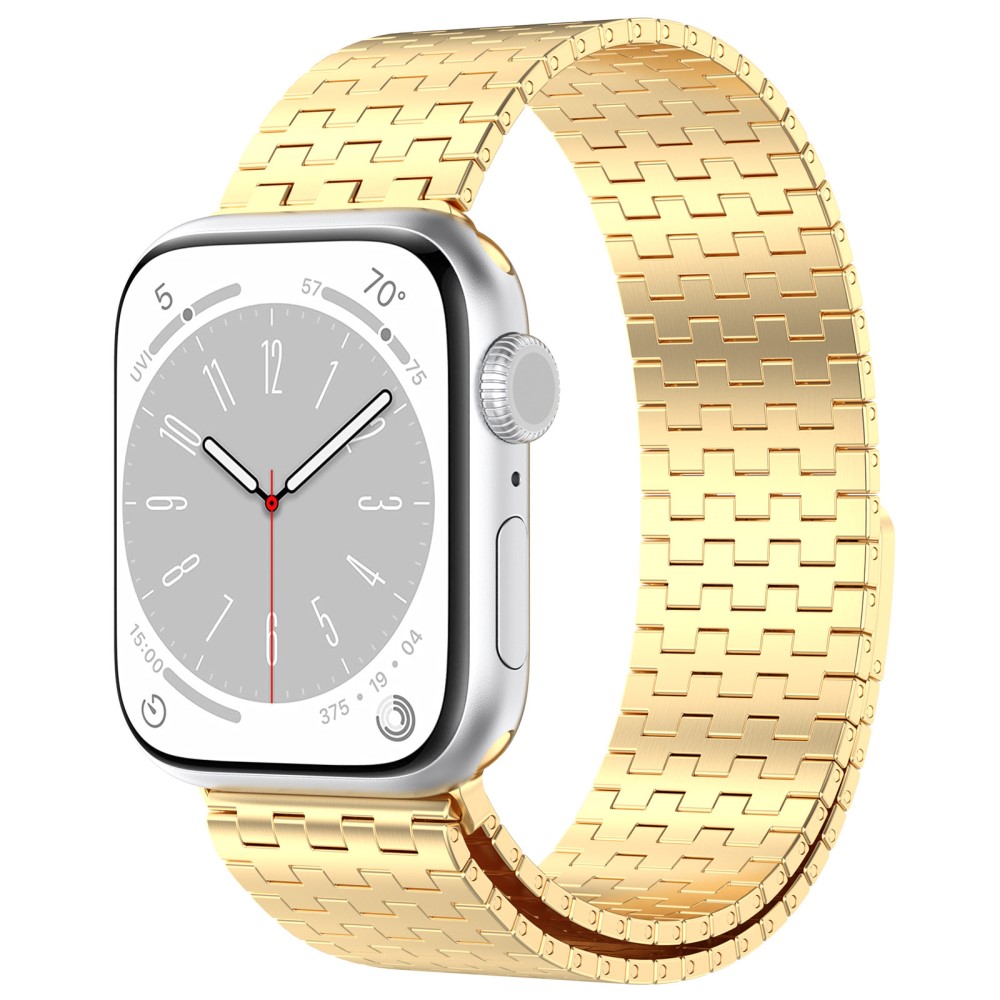 Apple Watch 42/44/45/49 mm Armband Magnetisk Loop Guld