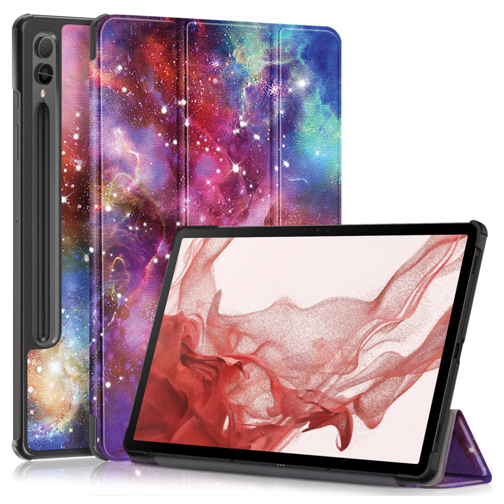 Samsung Galaxy Tab S9 Plus Fodral Lder Cosmic Space