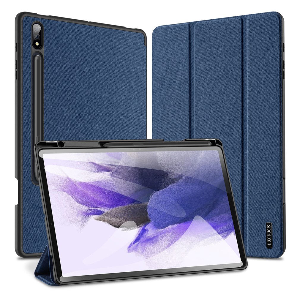 DUX DUCIS Galaxy Tab S9 Plus Fodral DOMO Tri-Fold Blå