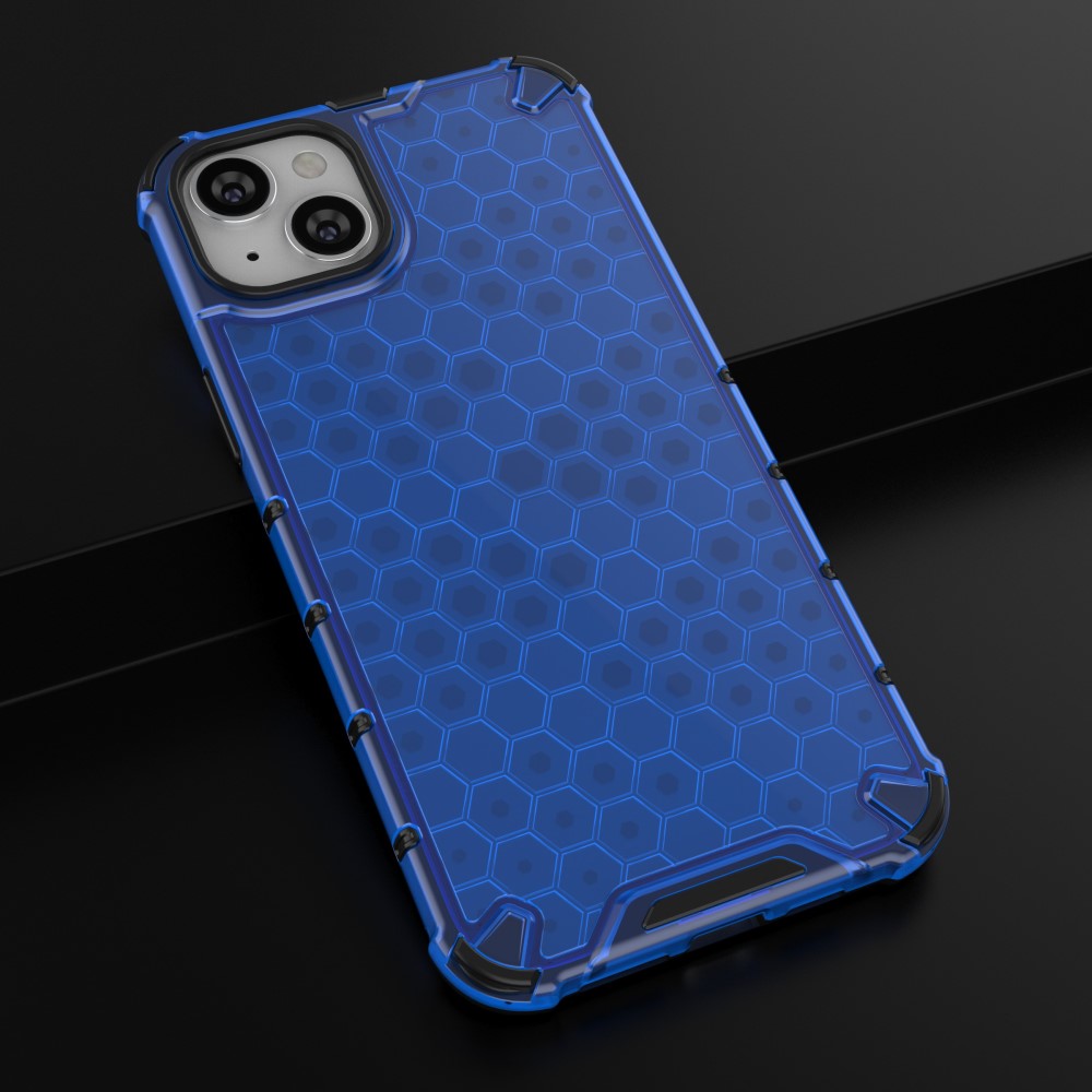 iPhone 15 Skal Honeycomb Shockproof Blå