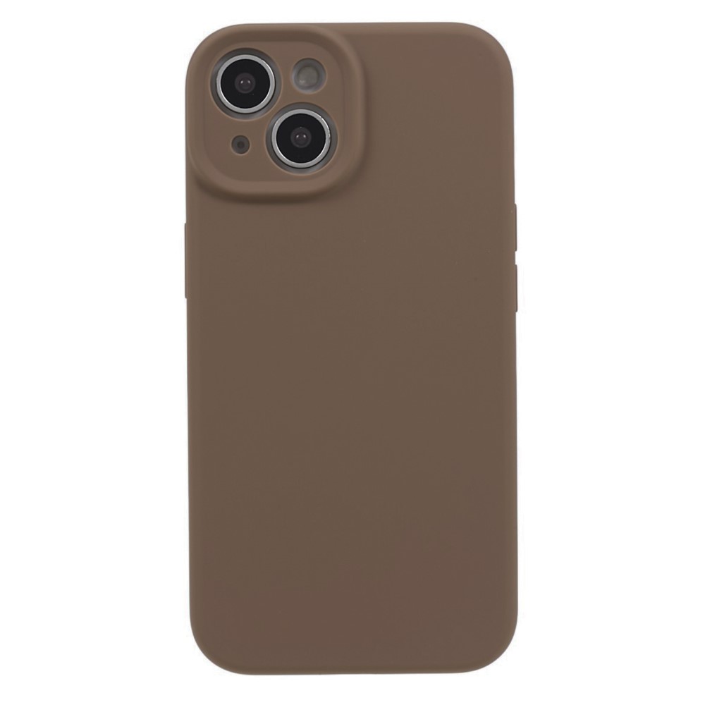 iPhone 15 Skal Liquid Silikon Khaki