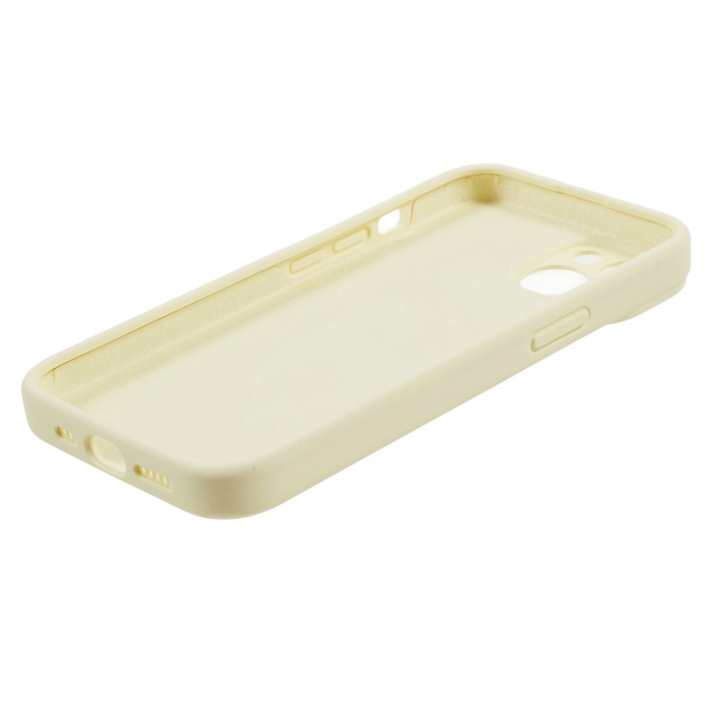 iPhone 15 Skal Liquid Silikon Ljus Gul