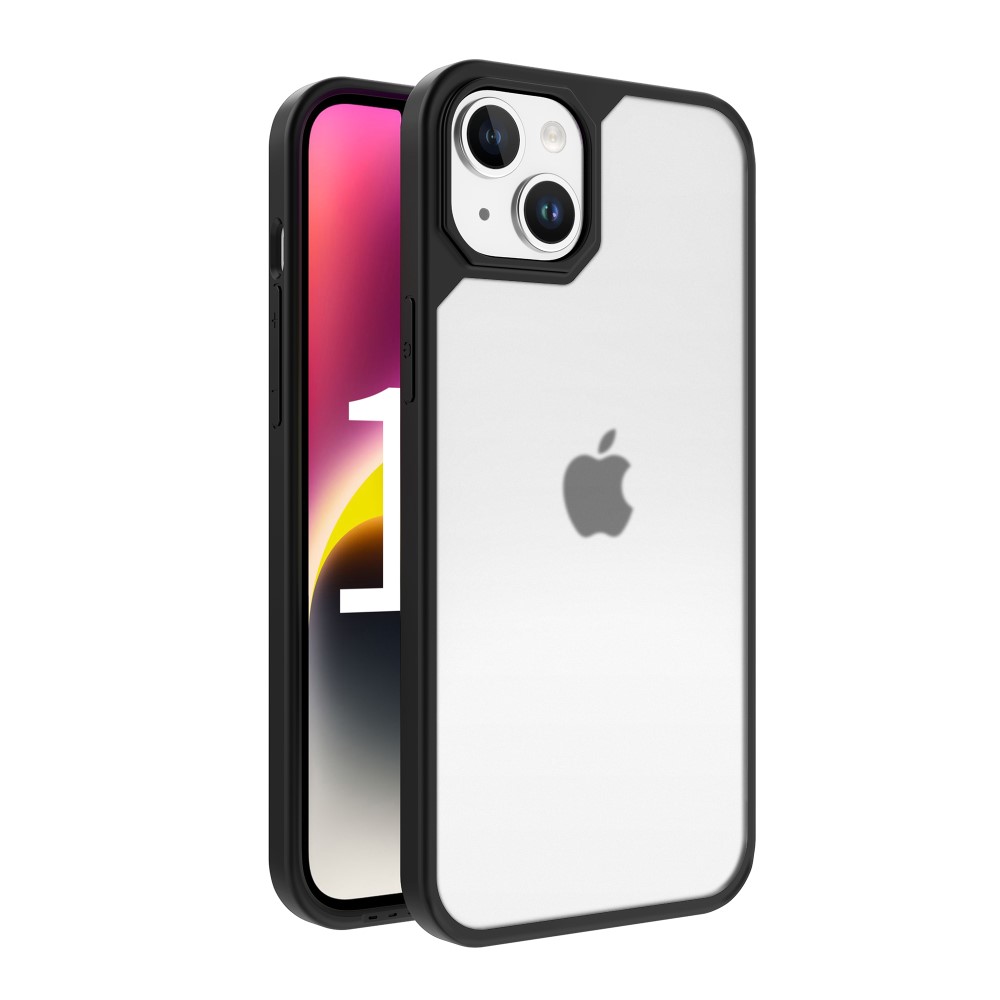 LEEU DESIGN iPhone 15 Skal Hybrid Matt Svart