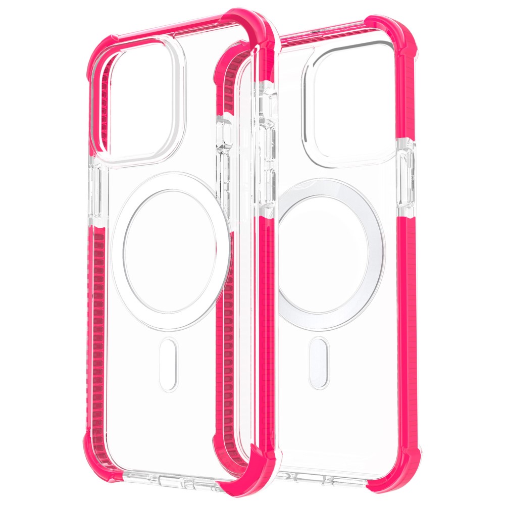 iPhone 15 Plus Skal MagSafe Shockproof Hybrid Rosa