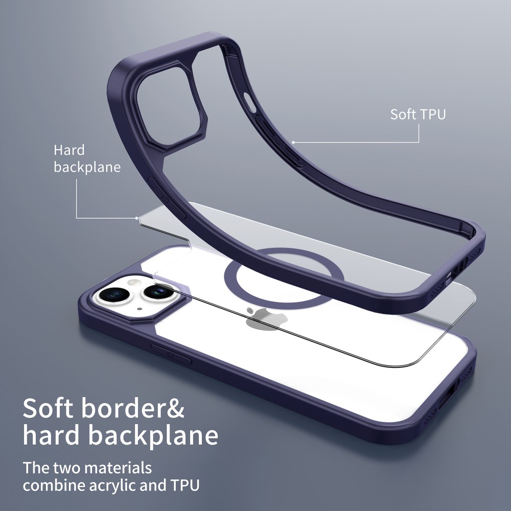 LEEU DESIGN iPhone 15 Plus Skal MagSafe Hybrid Bl