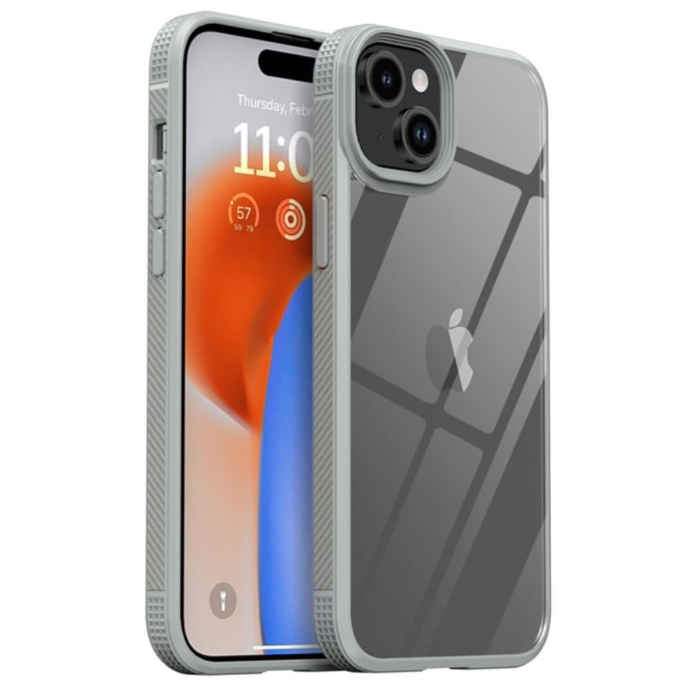 IPAKY iPhone 15 Plus Skal Hybrid Kolfiber Anti-Slip Gr