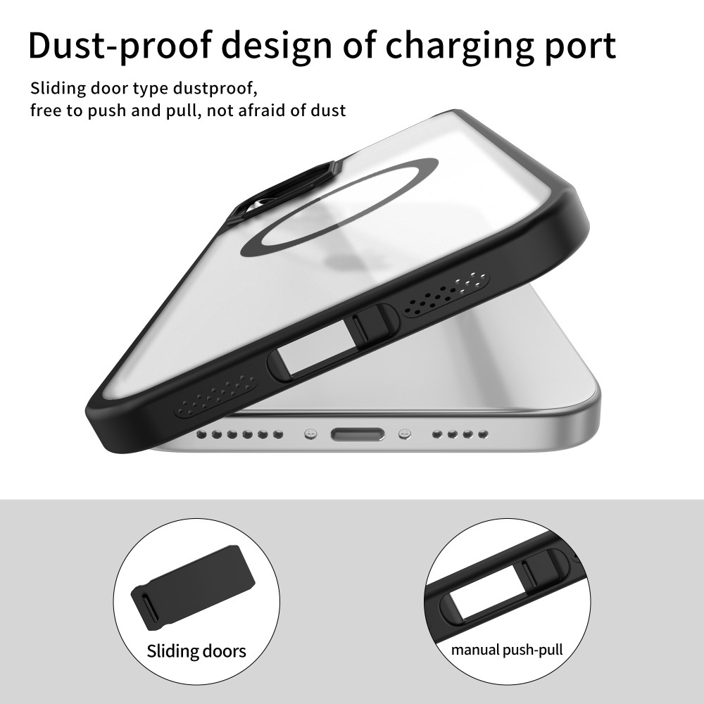 LEEU DESIGN iPhone 15 Plus Skal MagSafe Hybrid Matt Svart