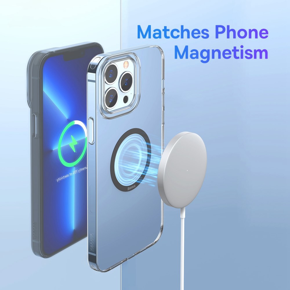 Baseus 2-PACK Magnetisk MagSafe Ring Ultra Tunn Svart