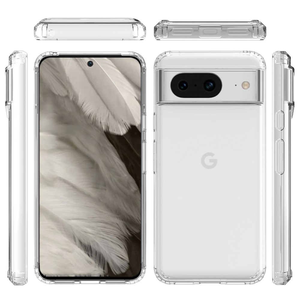 Google Pixel 8 Skal Akryl/TPU Hybrid Transparent