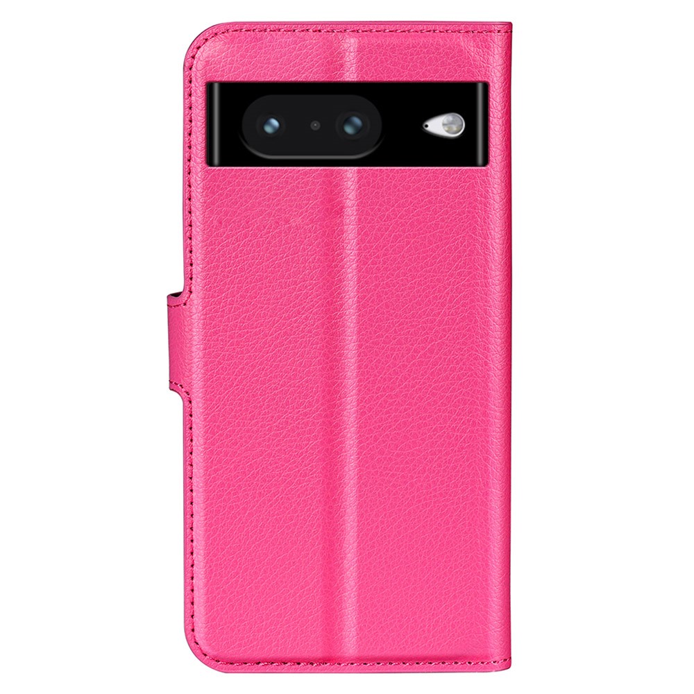 Google Pixel 8 Fodral Litchi Textur Rosa