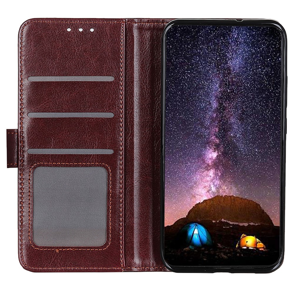Samsung Galaxy S23 FE Fodral Crazy Horse Läder Brun