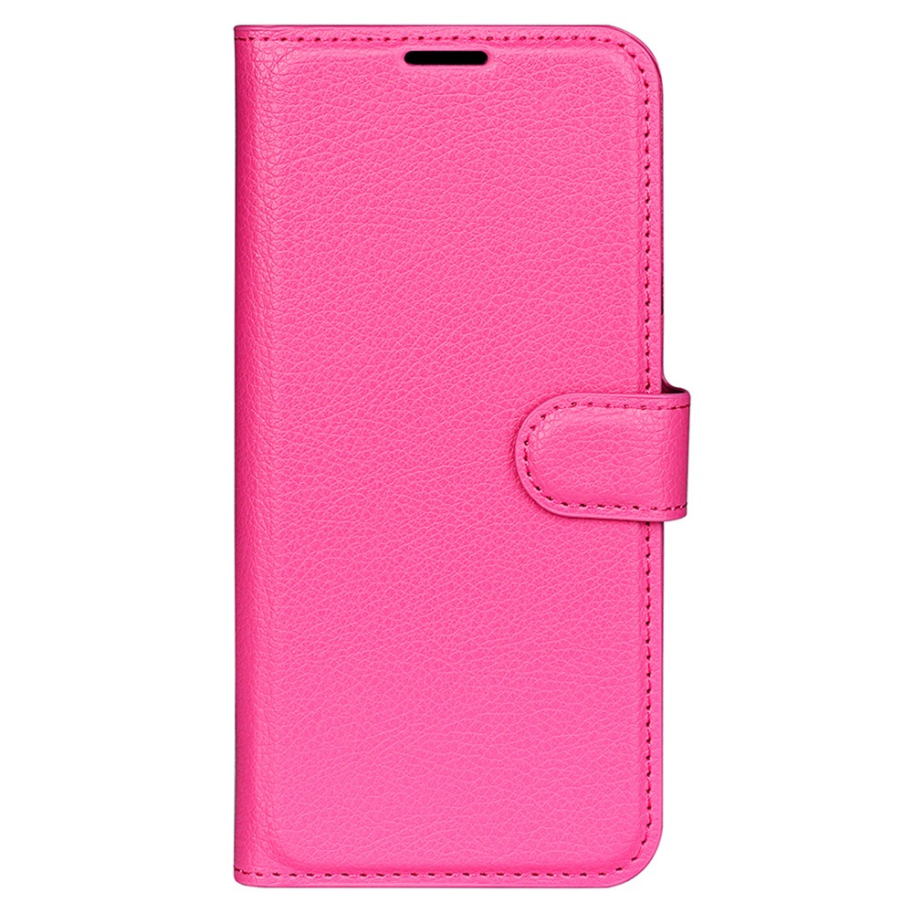 Samsung Galaxy S23 FE Fodral Litchi Textur Rosa