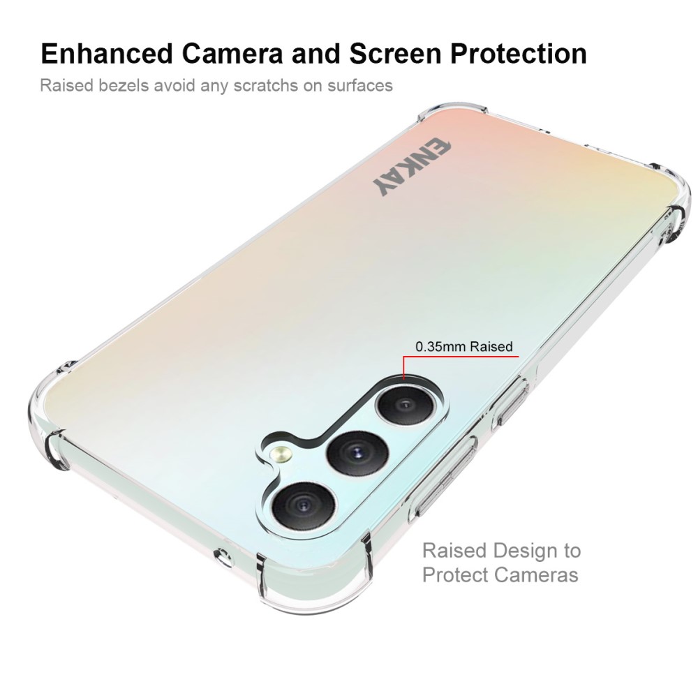 ENKAY Galaxy S23 FE Skal Shockproof TPU Transparen