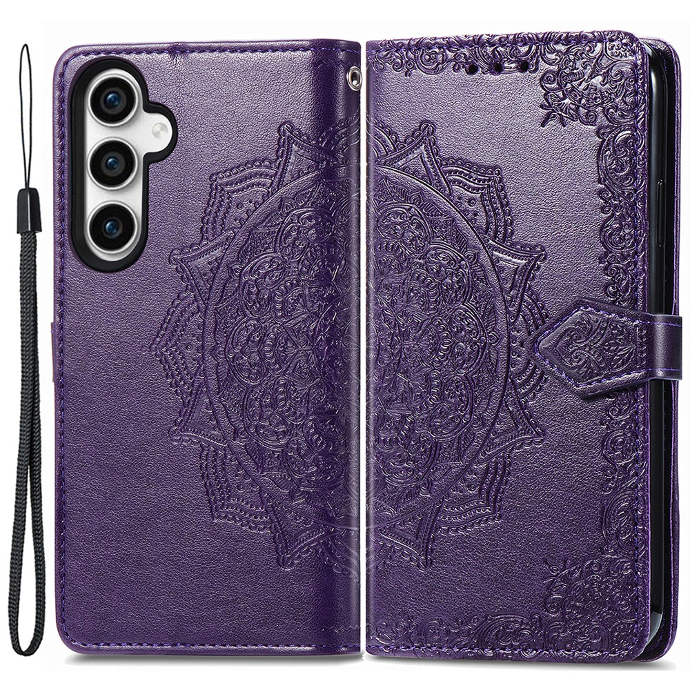 Samsung Galaxy S23 FE Fodral Mandala Blossom Lila