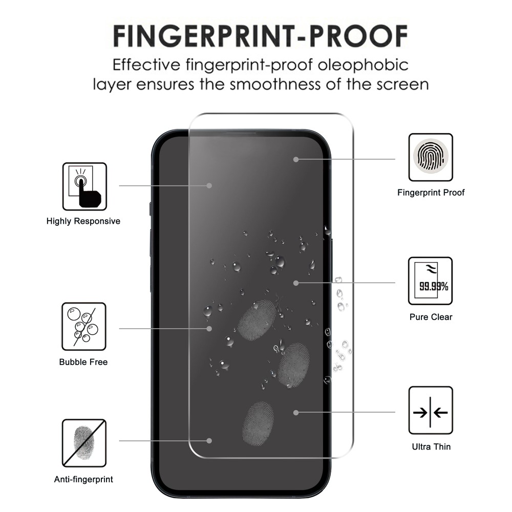 Samsung Galaxy S23 FE Skrmskydd Hrdat Glas Transparent