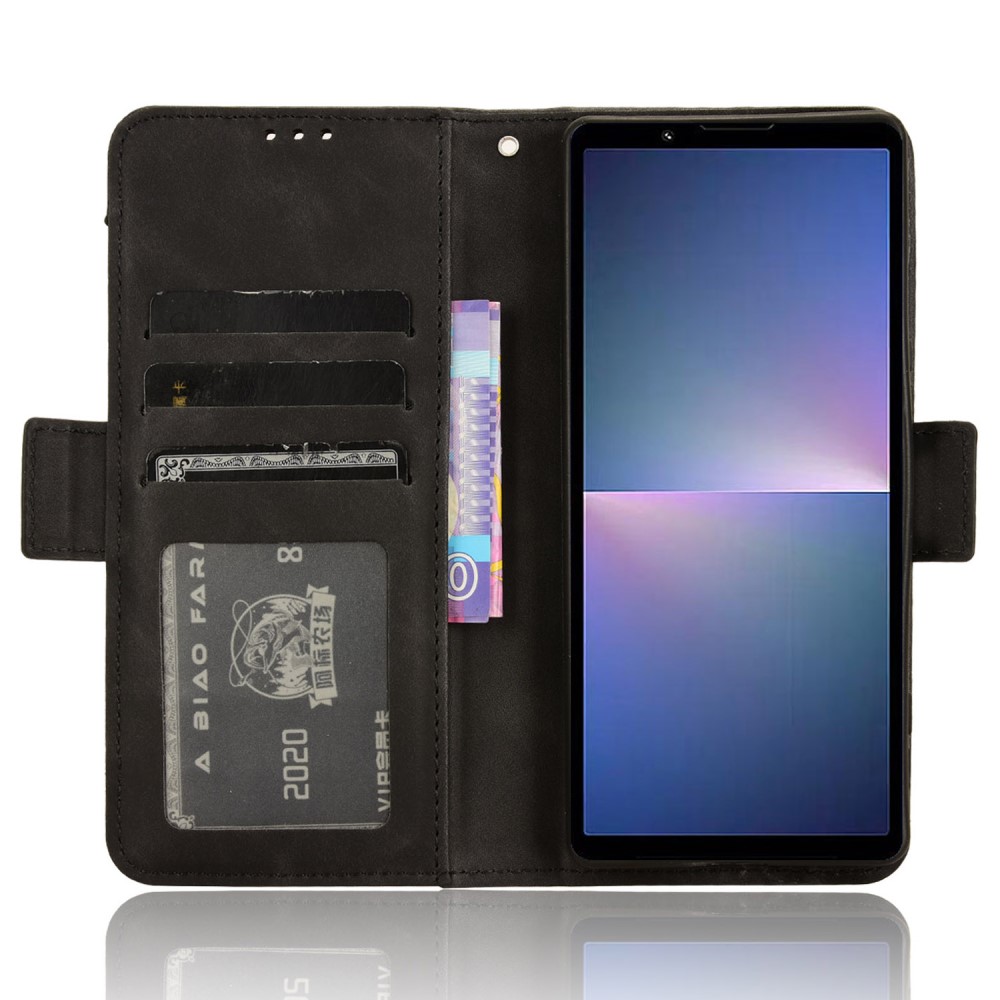 Sony Xperia 5 V Fodral Med Avtagbart Kortfodral Svart