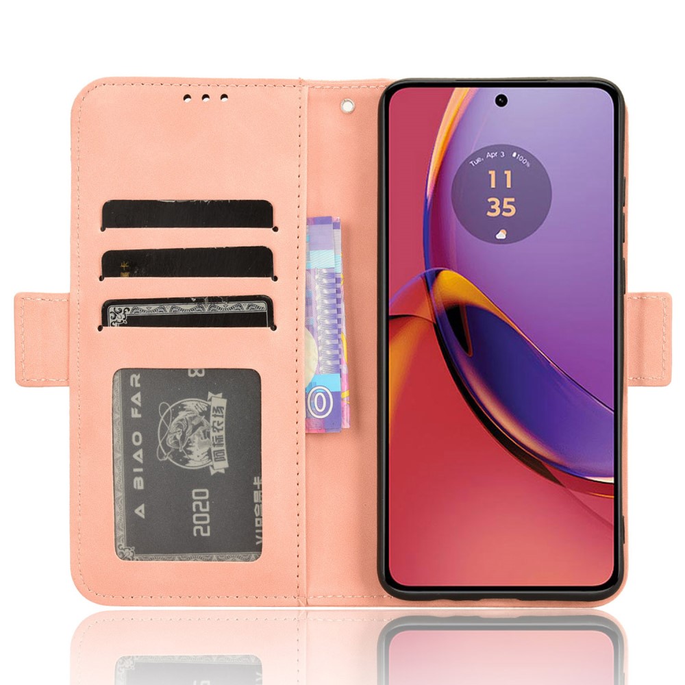 Motorola Moto G84 5G Fodral Med Avtagbart Kortfodral Rosa