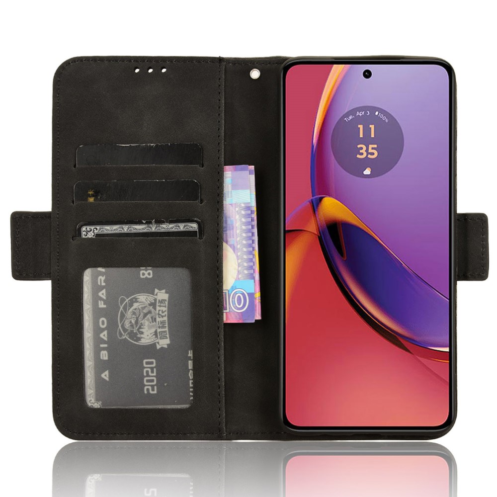 Motorola Moto G84 5G Fodral Med Avtagbart Kortfodral Svart