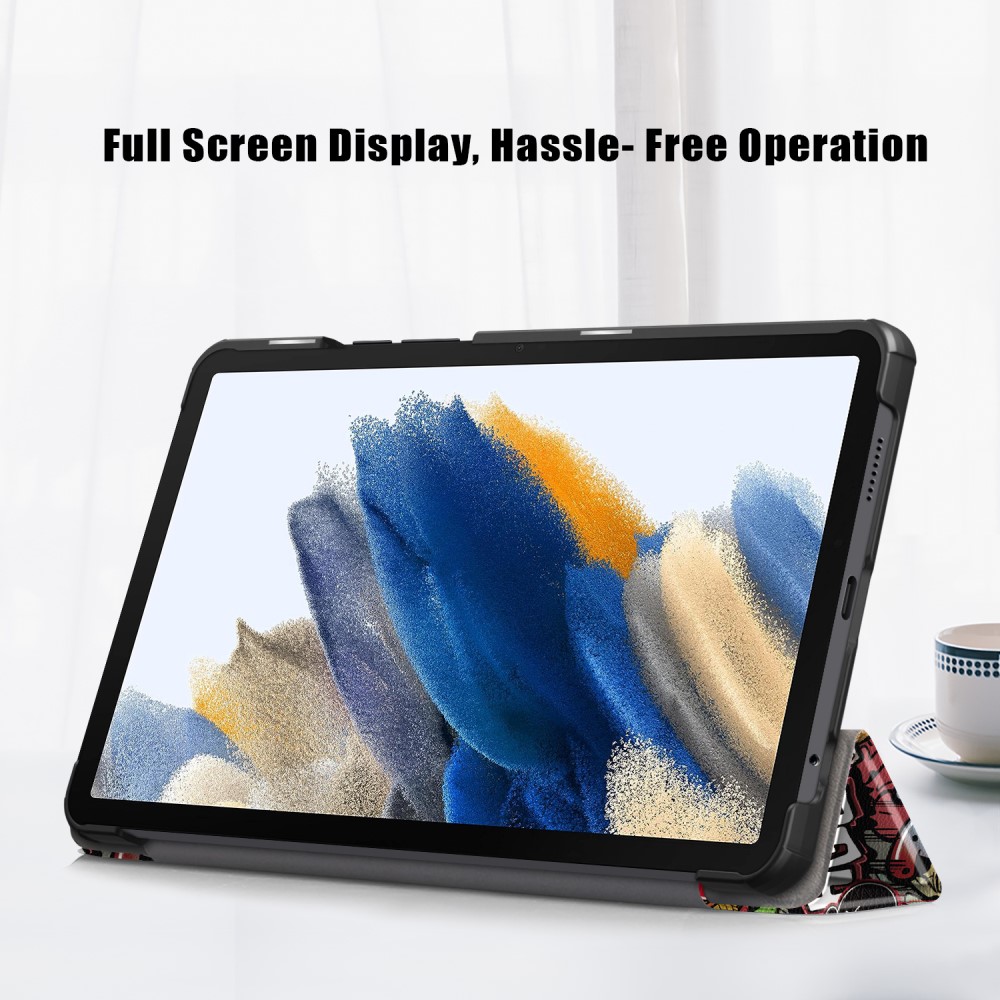 Samsung Galaxy Tab A9 Fodral Tri-Fold Graffiti