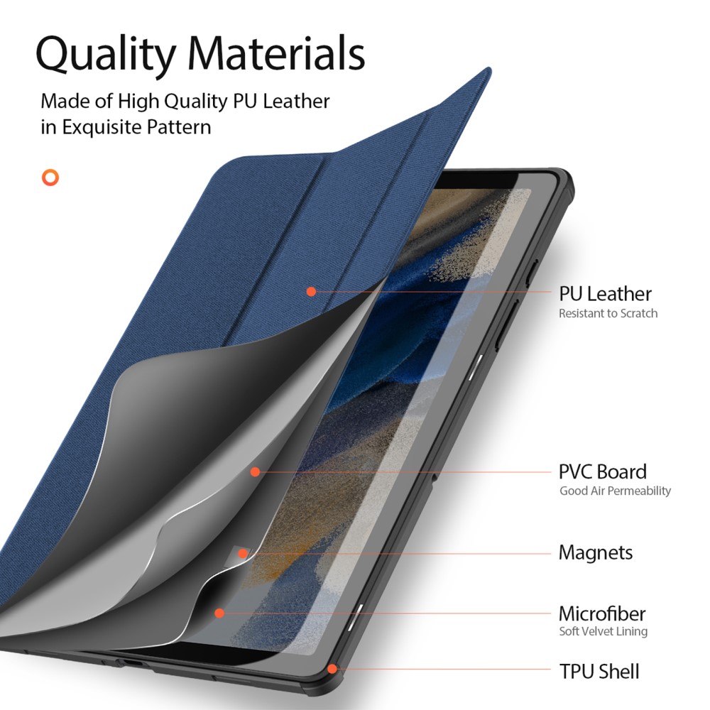 DUX DUCIS Galaxy Tab A9 Plus Fodral DOMO Tri-Fold Bl