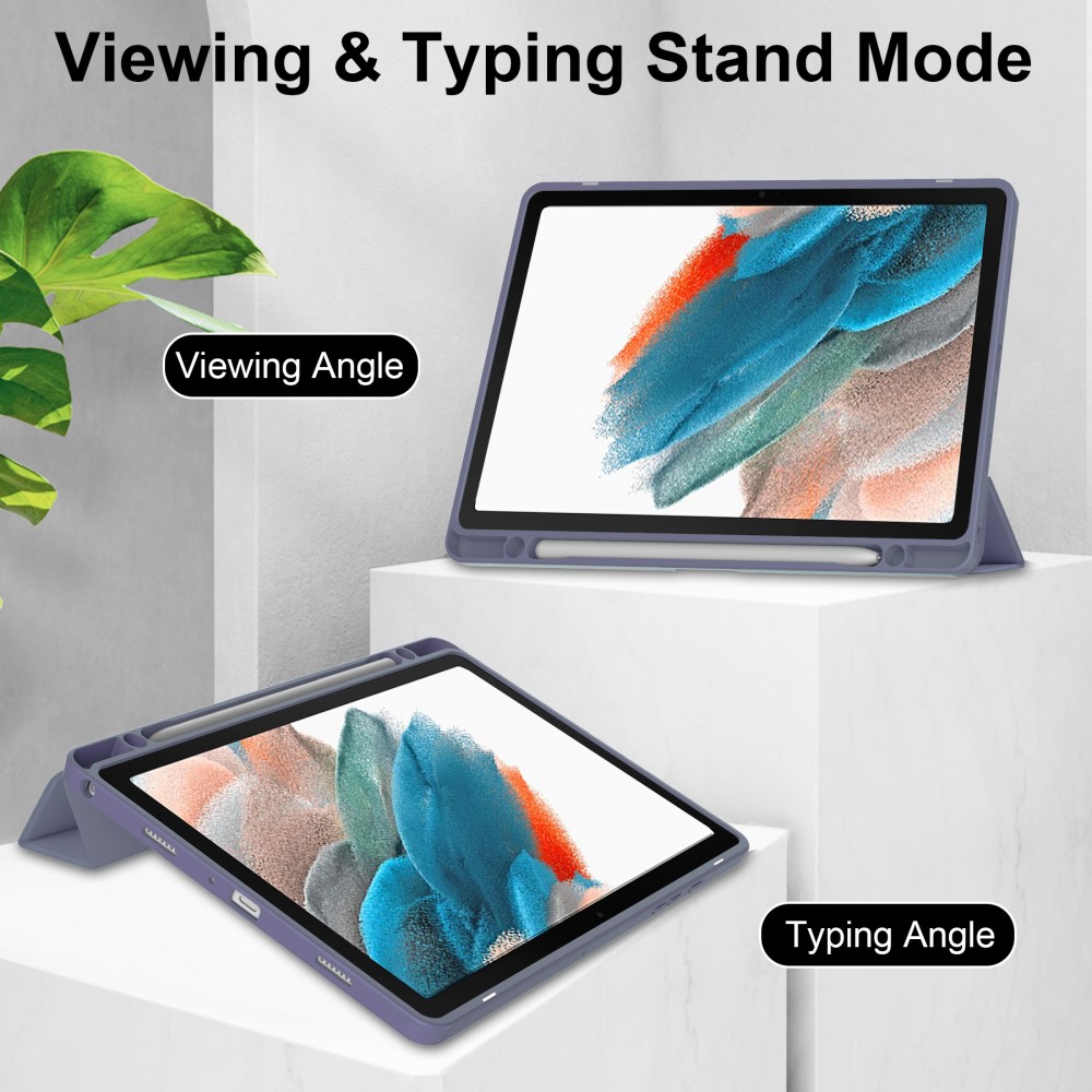Samsung Galaxy Tab A9 Plus Fodral Hybrid Pennhllare Lila