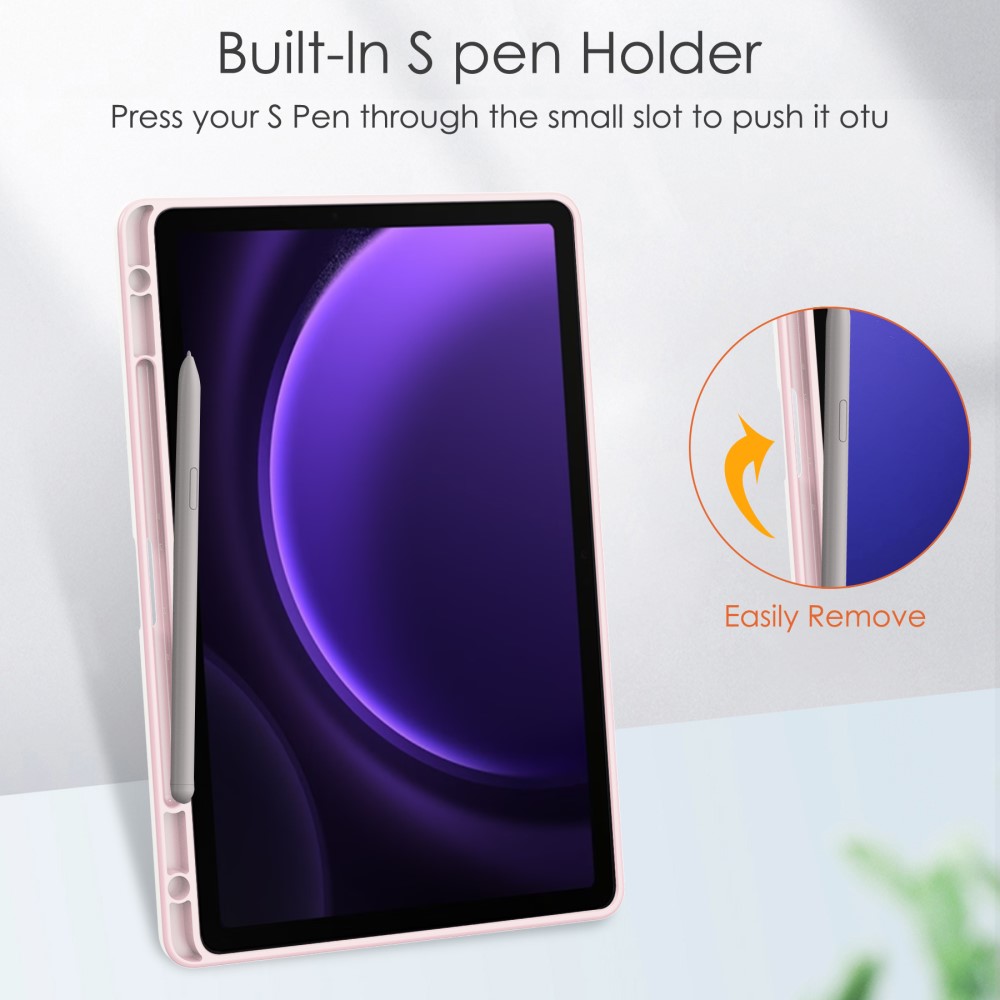 Galaxy Tab S9 FE Fodral Hybrid Pennhllare Rosa