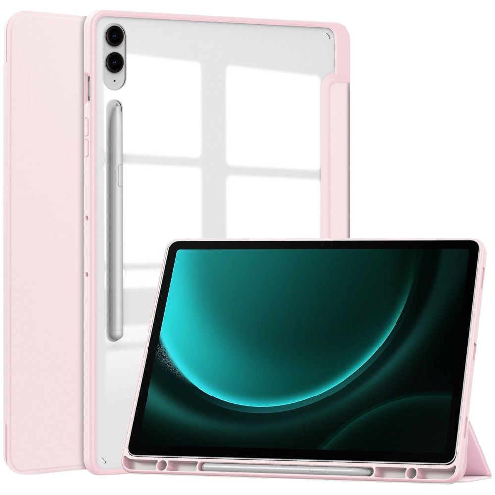 Galaxy Tab S9 FE Plus Fodral Hybrid Pennhllare Rosa