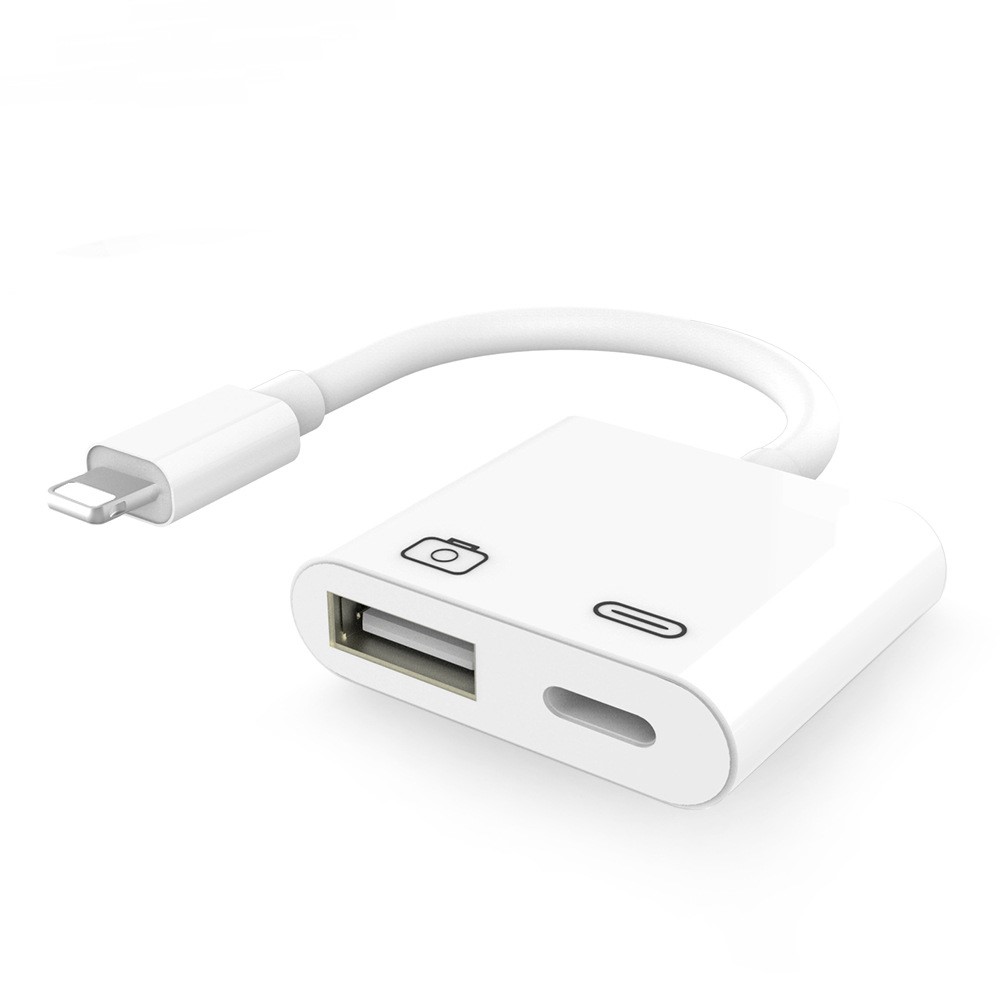 Lightning Till USB 3-kameraadapter Vit