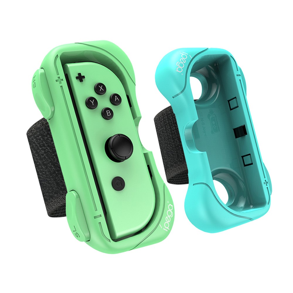 iPega 2-PACK Armband Med Fäste För Joy-Con Grön/Blå