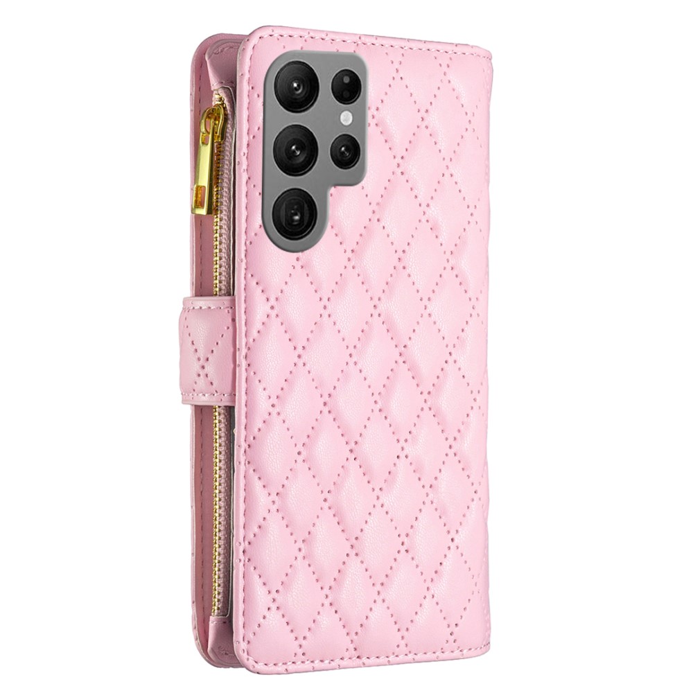 Samsung Galaxy S24 Ultra Fodral Diamond Multifunktionell Rosa