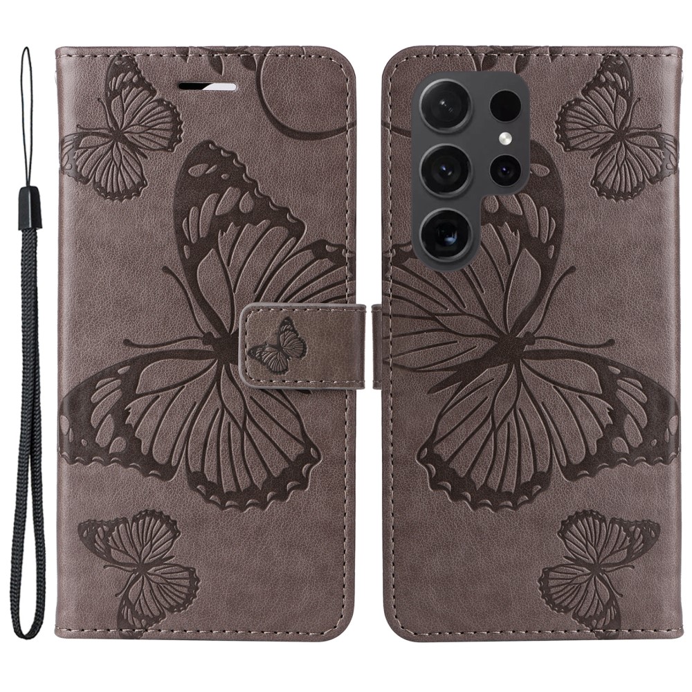 Samsung Galaxy S24 Ultra Fodral Butterfly Gr