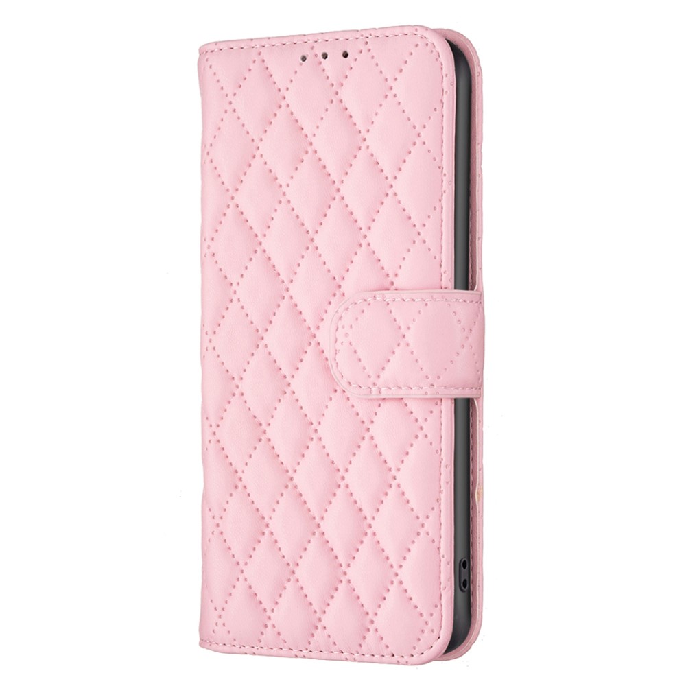 Samsung Galaxy S24 Fodral Diamond Lder Rosa