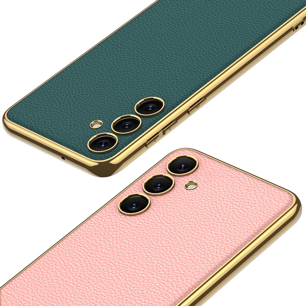 GKK Galaxy S24 Skal Hybrid Electroplate Rosa