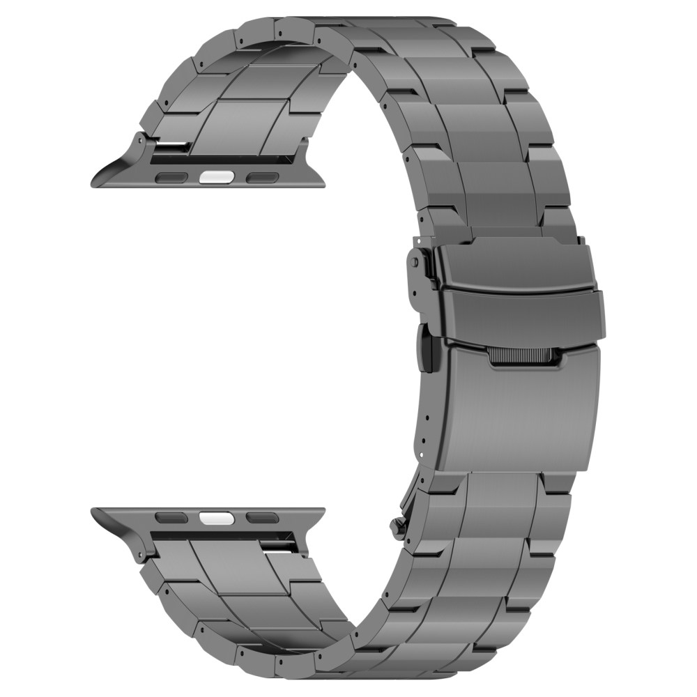 Apple Watch 42/44/45/49 mm Armband Steel Titanium Grå