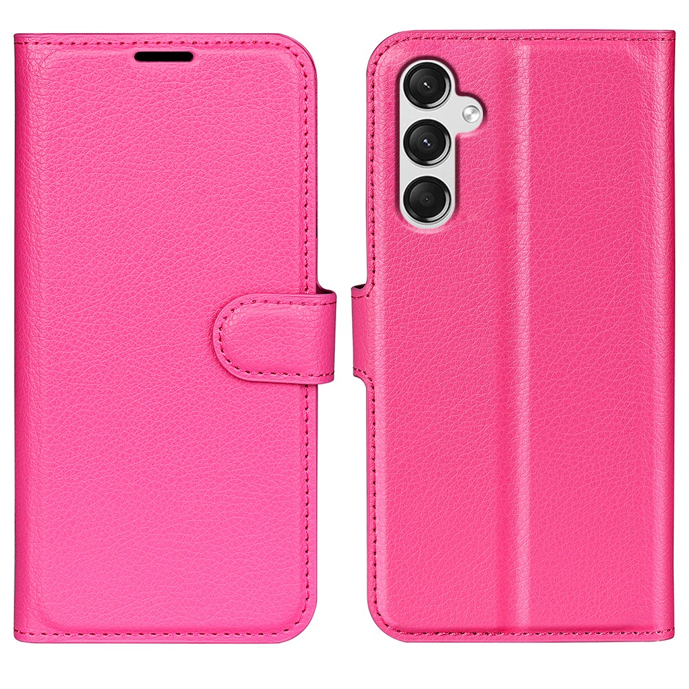 Samsung Galaxy A25 5G Fodral Litchi Läder Rosa