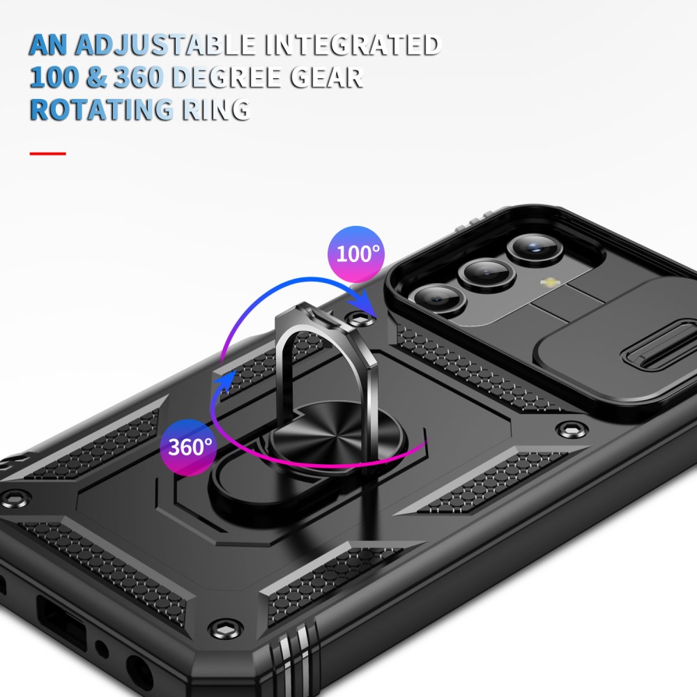 Samsung Galaxy A25 5G Skal CamShield Ring Armor Svart