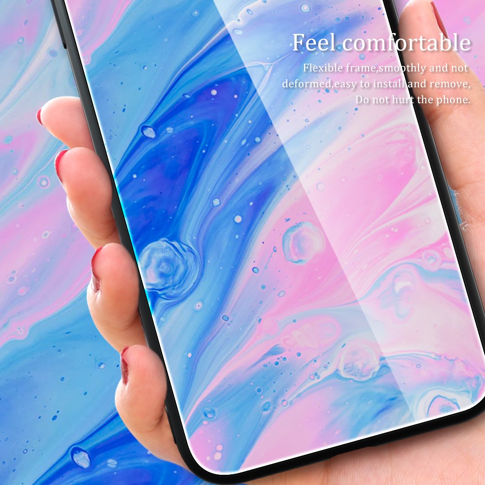 Samsung Galaxy A05s 4G Skal Marmor Hrdat Glas Wave